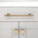 10 Pack Champagne Bronze Cabinet Pulls 6.3 Inch(160mm) Kitchen Cabinet Handles Solid Zinc Alloy Cabinet Hardware Drawer Pulls