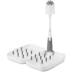 OXO Tot Travel Size Drying Rack with Bottle Brush- Gray