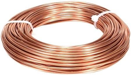 99.9% Soft Copper Wire, 6 Gauge/ 4.1 mm Diameter, 12.5 Feet / 3.8m, 1 Pound Spool Pure Copper Wire, Jewelry Making Wire Craft Wire