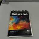 60 Sheets Marker Paper Pad, A5(5.8"x8.3") Marker Paper Sketch Pad, 120lb/200gsm Heavyweight Spiral Sketch Book, Painting Coloring Drawing Paper for Kids Beginners Artists