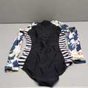 Girls Long Sleeve One-Piece Swimsuit: Rash Guard UV UPF 50+ Sun Protection Surfing Bathing Suit 9 10 11 Years