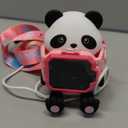 4G Kids Smart Watch, T17 Smartwatch Gifts with Panda Holder, GPS Tracker, Video Calling, SOS, Voice Chat, SMS, School Mode, Puzzle Games, HD Touch Screen for Boys & Girls 3-12Pink