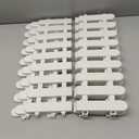 Toyvian 8pcs White Plastic Garden Fence Weather Resistant Decorative Border for Flower Beds Pathways and Play Areas Outdoor DIY Landscape Divider