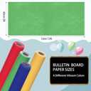 Skyygemm 4 Rolls Colored Bulletin Board Paper Nonwoven Craft Waterproof Fade Resistant Bulletin Board Paper Roll Bulk for Fall Art Decor Drawing Craft Painting(Rainbow Color,2 x 12 ft)