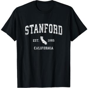 Stanford California CA Vintage Athletic Sports Design T-Shirt M