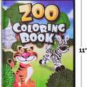 18Pcs Zoo Animal Coloring Books Bulk for Kids - 9"x11" Animal Party Favors with Jungle Safari Animals and Activity Sheets for Goodie Bags, Classrooms and Themed Birthday Supplies (Pack of 18)