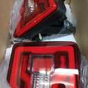 WOLFSTORM LED Tail Lights Fit for 2018-2025 Jeep Wrangler JL/JLU, 2021-2025 Jeep Wrangler 4XE Plugin with Dynamic Running Turn Lights Design LED Tail Light Assembly(Smoked Lens)
