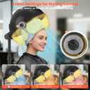 TASALON Gold Portable Hooded Hair Dryer for Home, Standing 1875w Ionic Hooded Dryer on Wheels with Hood, Professional Adjustable Height Sit Under Bonnet Dryer for Women and Beauty Salon