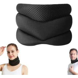 Vitavix Cervical Neck Brace, Neck Pain Relief Collar with Adjustable Support Breathable 3-Zone Design Portable Posture Corrector Suitable for Office Travel and Daily Use