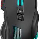 acer Wired Gaming Mouse, 12,800 DPI RGB Ergonomic Computer Mouse with Optical Sensor, 8 Programmable Buttons, 12 Backlit Modes, Software for DIY Keybinds, Rapid Fire, USB Gaming Mice for Laptop, PC