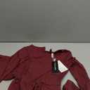 PRETTYGARDEN One Piece Jumpsuits for Women Dressy Casual Long Sleeve Crewneck Wide Leg Romper Overalls Spring Outfits 2026 (Small, Wine Red)