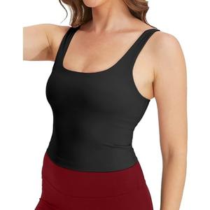 Gauagbr Womens Square Neck Crop Tank Top Trendy Cute Gym Yoga Workout Tops Buttery Soft Going Out Tops for Women, Set of 2, M,L Gauagbr Womens Square Neck Crop Tank Top Trendy Cute Gym Yoga Workout Tops Buttery Soft Going Out Tops for Women, Set of 2, M,L