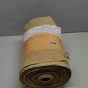 Burlap Table Runner 12 Inch by 50 Yards Natural Jute Hessian Burlap Roll Crafts Fabric Rolls with Sewn Edges for Country Rustic Party Wedding Decorations Farmhouse Kitchen Decor(12" x50Yard)