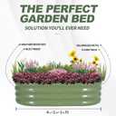 Galvanized Raised Garden Bed- Planter Garden Boxes Outdoor, Raised Beds for Gardening, 4x2x1ft Metal Garden Bed Kit for Vegetables Flower, Planter Raised Bed with Protective Tape & Tools.Green-4pack