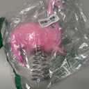 Flamingo Christmas Tree Topper 10.2 Inch Pink Tree Topper with Christmas Hat Fluffy Artificial Feathers for Indoor Outdoor Xmas New Year Home Holiday Ornament