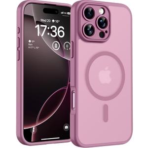 TOCOL for Phone 16 Pro Case, Compatible with Magsafe Charger, Full Camera Protection, Drop Protection, Translucent Matte Phone Case for iPhone 16 Pro 6.3 inch (Lilac Purple)