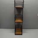 Splash 3-Tier Floor Caddy With Bamboo Shelves