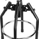 WORKPRO Heavy Duty Adjustable Hydraulic Shop Stool,Garage Bar Stool, 29in to 33.86in, 330-Pound Capacity, Black