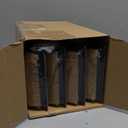 Blulu 1 Pack Floor Register 4" x 10" Black Vent Covers, Heavy Duty Walkable Steel Floor Vent Covers, Diagonal Pattern for Easy Air Flow, Adjustment Damper Rust Proof Finish for Home Decor