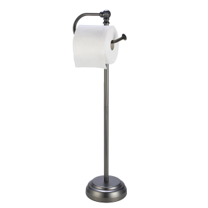 Classic Bathroom Free Standing Toilet Tissue Paper Roll Holder Stand