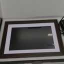 Frameo 10.1 Inch WiFi Digital Picture Frame with Frameo App, IPS Touch Screen HD Electronic Digital Photo Frame, Share Photos & Videos Instantly, Auto-Rotate Digital Picture Frame, Brown Wood