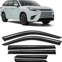 Rain Guard Fit for Lexus TX 2024 2025 2026, Tape-on Extra Durable Side Shatterproof Sun Window Deflectors 2024-2026 Lexus Window Visor Deflectors Rain Guard Black 6 PCS