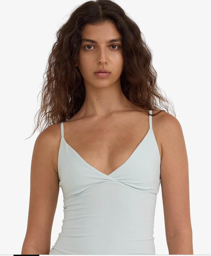 Organic Basics Womens Core Organic Cotton Cami Tank Top, Dewdrop, Medium