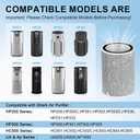 Compatible Shark hp202 Replacement Filter, HP200 HP201,2Pack,Shark Air Purifier Filter Replacement HC502 HC502 Air Purifier MAX HP232 HP302Part # HE2FKBASHE2FKBASMB,HE2FKPROHE2FKPET