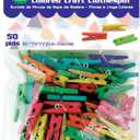 BAZIC Mini Colored Clothes Pin (50/Pack)
