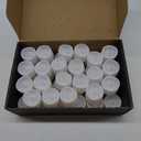 Homemory 48-Pack Novelty Flickering Flameless Tea Lights Candles, 200+Hours Battery-Operated LED Fake Candles for Wedding Table Centerpieces,Proposal,Anniversary, White Base, 1.5''  H1.3''