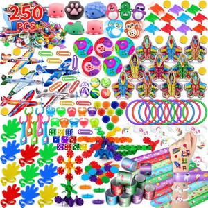 nicknack 250pcs Goodie Bags Stuffers Fillers for Kids Party Favor Bulk Toys prizes box toy for Classroom Treasure Box Prizes Paty Bag Fillers, Prize Box Toys For Kids 4-8