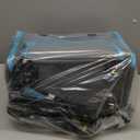 Pet Carrier with Wheels Up to 25 lbs Airline Approved Dog Carrier Rolling Pet Carrier w/Removable Wheels & Washable Plush Mat Pet Travel Carrier with Telescopic Handle & Shoulder Strap (Blue)