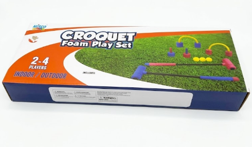 2 x 
Misco Toys Soft Foam Croquet Play Set, 1 ct