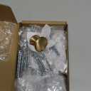 10 Pack Cabinet Knobs 1-3/16 Inch Round Champagne Bronze Dresser Drawer Knobs Zinc Alloy Hardware with Wide Base for Kitchen Bedroom Bathroom