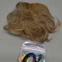 RUWISS Large Messy Bun Hair Piece 100% Human Hair Layered Wavy Curly Hair Buns Hair Piece for Women Thick Updo Hairpiece for Daily Wear Real Hair Ponytail Extension (Brown with Warm Blonde Highlights)