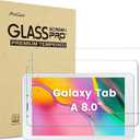 ProCase [2 Pack] Galaxy Tab A 8.0 2019 Screen Protector T290 T295, Tempered Glass Screen Film Guard for 8.0 inch Galaxy Tab A 2019 Without S Pen Model SM-T290 (Wi-Fi) SM-T295 (LTE)