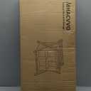 Bamboo Luggage Rack with 4 Storage Compartments, Foldable Suitcase Stand for Guest Room, 150lbs Capacity, Sturdy, Space-Saving and Easy to Assemble Organizer (Walnut 1 Pcs)