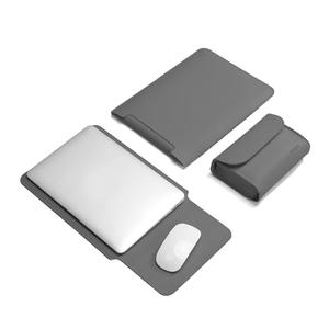 TAIKESEN Laptop Sleeve Bag Compatible with MacBook 12 A1534/Air 11 13 M1 A2337/Pro 13 A2338, 11.6-12.3 Acer Chromebook/HP Stream/ASUS/Surface Pro 8/7/6/X/5/4/3, PU Bag with Small Case, Grey