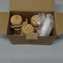 Bamboo Dish Scrub Brushes, Kitchen Wooden Cleaning Scrubbers Set for Washing Cast Iron Pan/Pot, Natural Sisal Bristles, Set of 3 (Regular size)