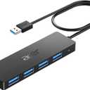 Acer USB Hub 4 Ports, Multiple USB 3.0 Hub, USBA Splitter for Laptop with Type C Power Port, Extender for A Port Laptop, PC, Desktop and More (2ft)