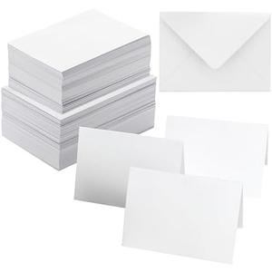ANSSDO 60 Pack Blank Cards and Envelopes, White, 5x7 Inch, Premium Quality, DIY Greeting Cards for All Occasions