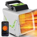 1500W Greenhouse Heater With APP Remote Control & Smart Control Panel, Portable Outdoor for Plants & Vegetables, Smart Safe for Greenhouse, Garage, Grow Tents, Sunroom