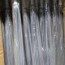Reginary 60 Pack Clear Wedding Umbrellas Bulk Transparent Auto Open Stick Windproof Waterproof Large Canopy Umbrella with White European J Hook Handle for Wedding Bride Groom Photography Golf