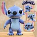 Disney Stitch Live-Action Larger Than Life 14-inch Vinyl Figure, Articulated Toy for Play or Display, Poseable Figurine, Kids Toys for Ages 3 Up by Just Play