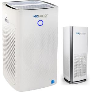 AIRDOCTOR 5500 and AIRDOCTOR 1000 4-in-1 Air Purifiers for Extra Large Spaces and Guest Rooms, Bedrooms and Home Offices-With UltraHEPA, Carbon, & VOC w/Pre-Filters Bundle