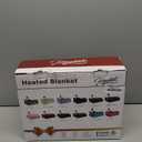 Homemate Electric Heated Blanket Full - 72"x84" Heating Bed Blankets Throw with 10 Heating Levels 8 Hours Auto Off Fast Heating Over-Heated Protection Ultra Soft Warm Flannel ETL Certified, Navy Blue