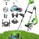 3 in 1 Cordless Weed Wacker, 21V Battery Powered Weed Eater & Brush Cutter, Electric Grass Trimmer/Edger Lawn Tool, 19000RPM Motor, 2 x 2.0Ah Batteries and Charger Included, Eco Friendly Grass Cutter