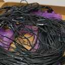 Halloween Decorations Outdoor Spider Web Lights, 213 LED 8.5 FT Waterproof Giant Triangular Net Light, Plug in 8 Modes Hanging Web Lights with 12" Lighted Spider for Yard Haunted House Garden Decor