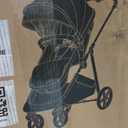 Mompush Wiz 2 in 1 Baby Stroller with Infant Pramette Mode, One Hand Fold Convertible Newborn to Toddler Stroller with Reversible Seat and Large UPF 50+ Canopy