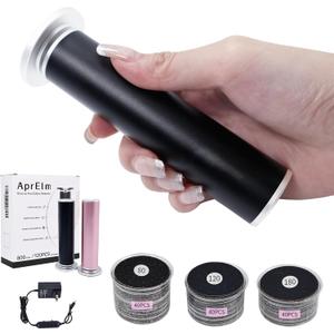 APRELM Electric Foot Callus Remover with 3-Sizes 120Pcs Sandpaper Discs, 4.8IN Longer Professional Callus Remover for Feet, Pedicure Tools Foot File for Dead Skin
